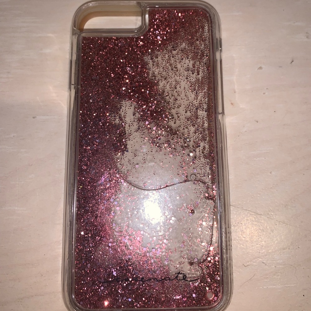Pink glitter iPhone 6s case